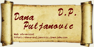 Dana Puljanović vizit kartica